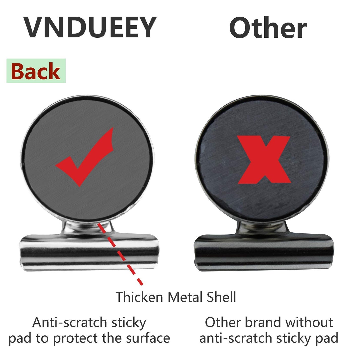 20 Pack Fridge Refrigerator Magnets, Strong Magnetic Clips for Whiteboard, Office, Locker, Photo Displays, Heavy Duty Magnetic Clips (30mm Wide)