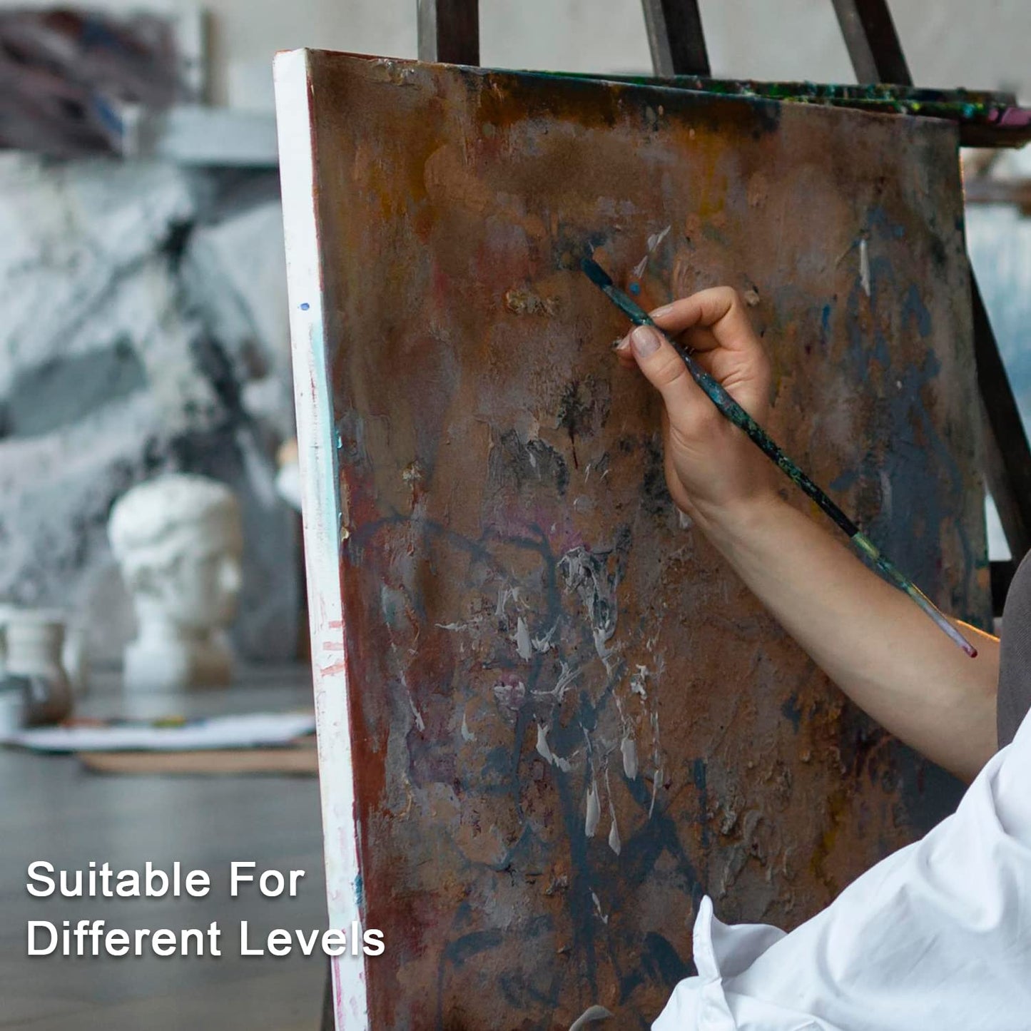 Oil Paint Set 12 Color x12ml / 0.4 Fl Oz Tubes Non-toxic Oil Based Paints for Artists Craft Painting Supplies for Beginners