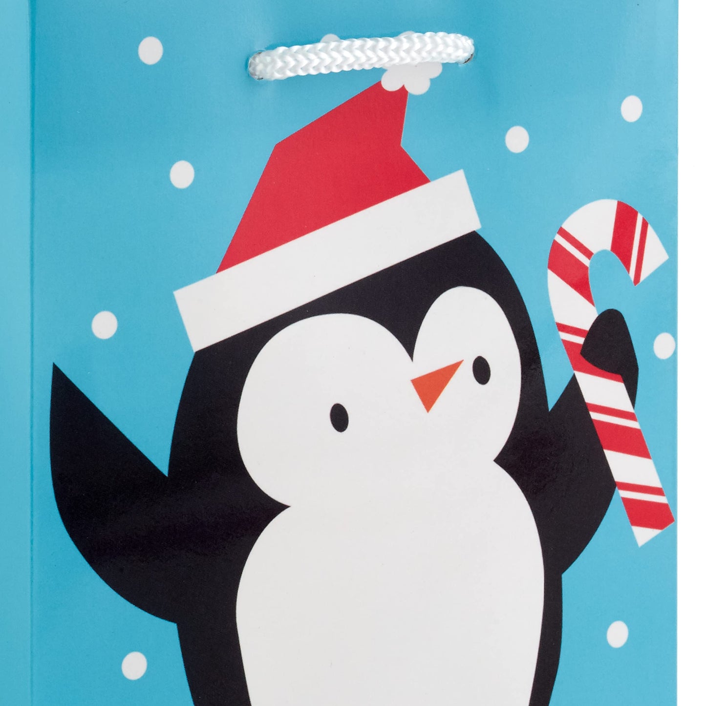 Image Arts 5" Small Christmas Gift Bag Bundle (10 Bags: Santa, Plaid, Stripes, Penguin) for Kids, Coworkers, Gift Cards, Party Favors