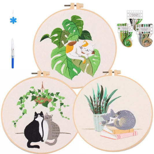 Embroidery Kits for Beginners, Embroidery Kits for Adults, Easy Embroidery Kit