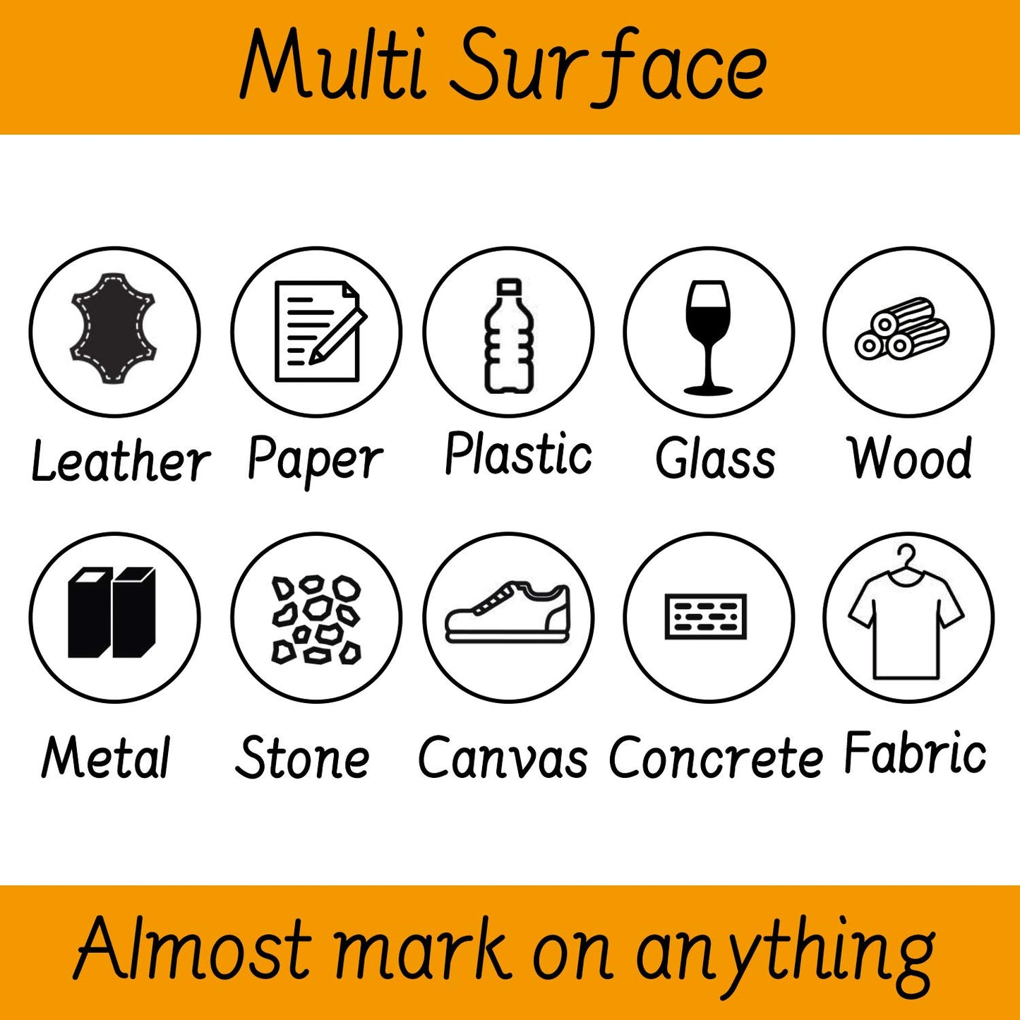 TFIVE Paint Markers Pens Set, 8 Color Oil-Based Permanent Paint Marker, Medium Tip, Quick Dry and Waterproof Paint Pen for Rock Painting, Ceramic, Wood, Fabric, Plastic, Canvas, Glass, Mugs