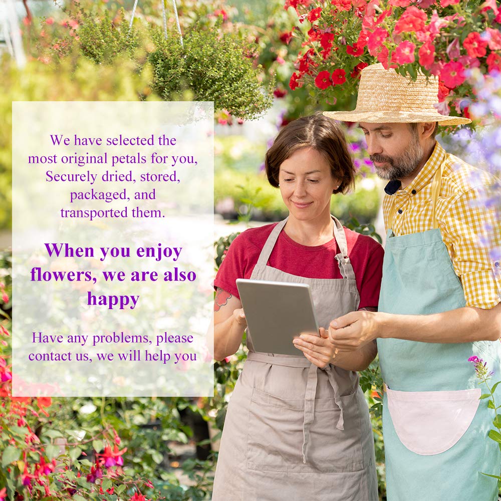 LAVEVE Dried Flowers, 21 Bags 100% Natural Dried Flowers Herbs Kit for Soap Making, DIY Candle, Bath, Resin Jewelry Making - Include Lavender, Don't Forget Me, Lily, Rose Petals, Jasmine and More