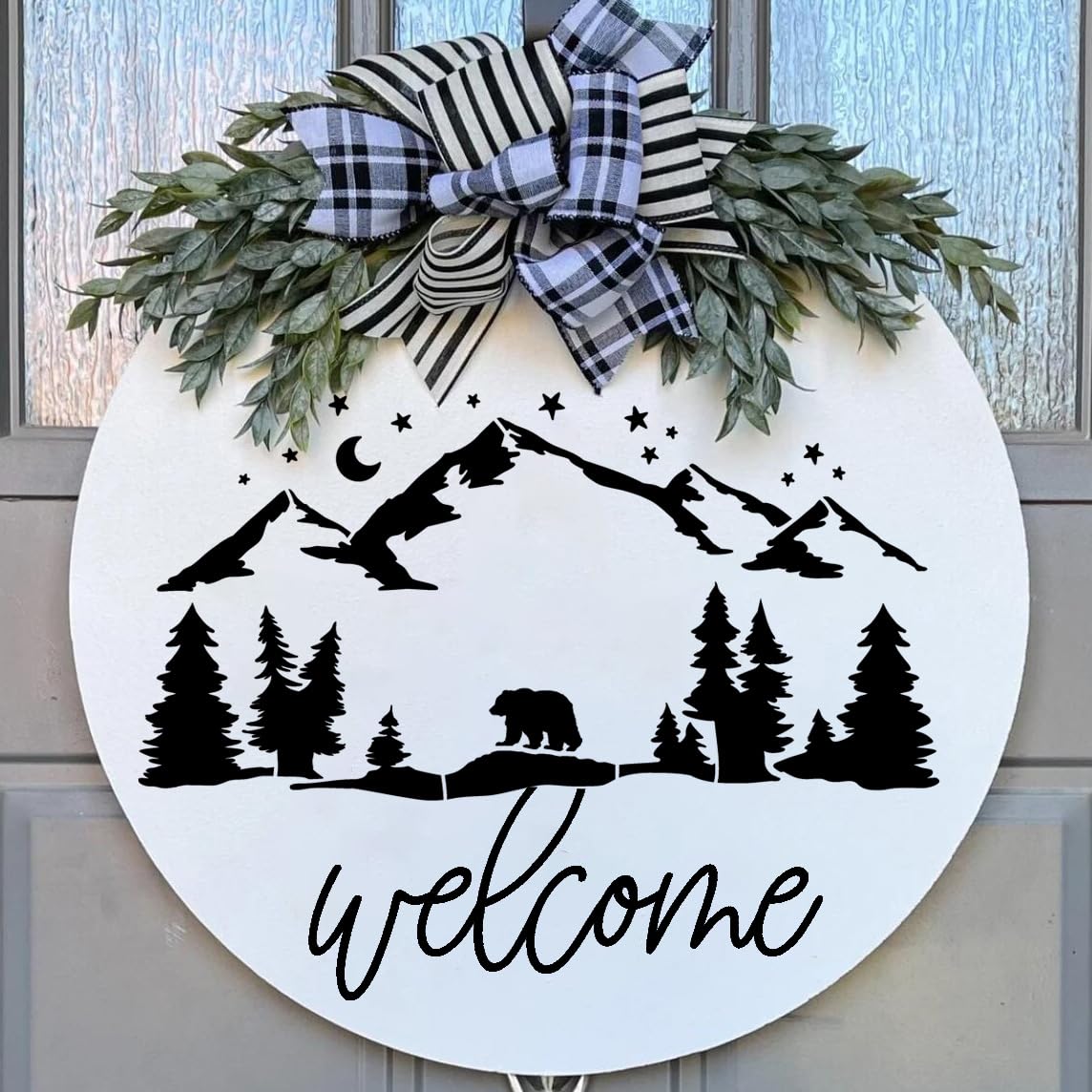 Mountain Stencils for Painting Forest Tree Stencil Animal Wood Burning Stencils and Patterns Reusable Drawing Templates for Fabric Furniture Wall DIY Crafts