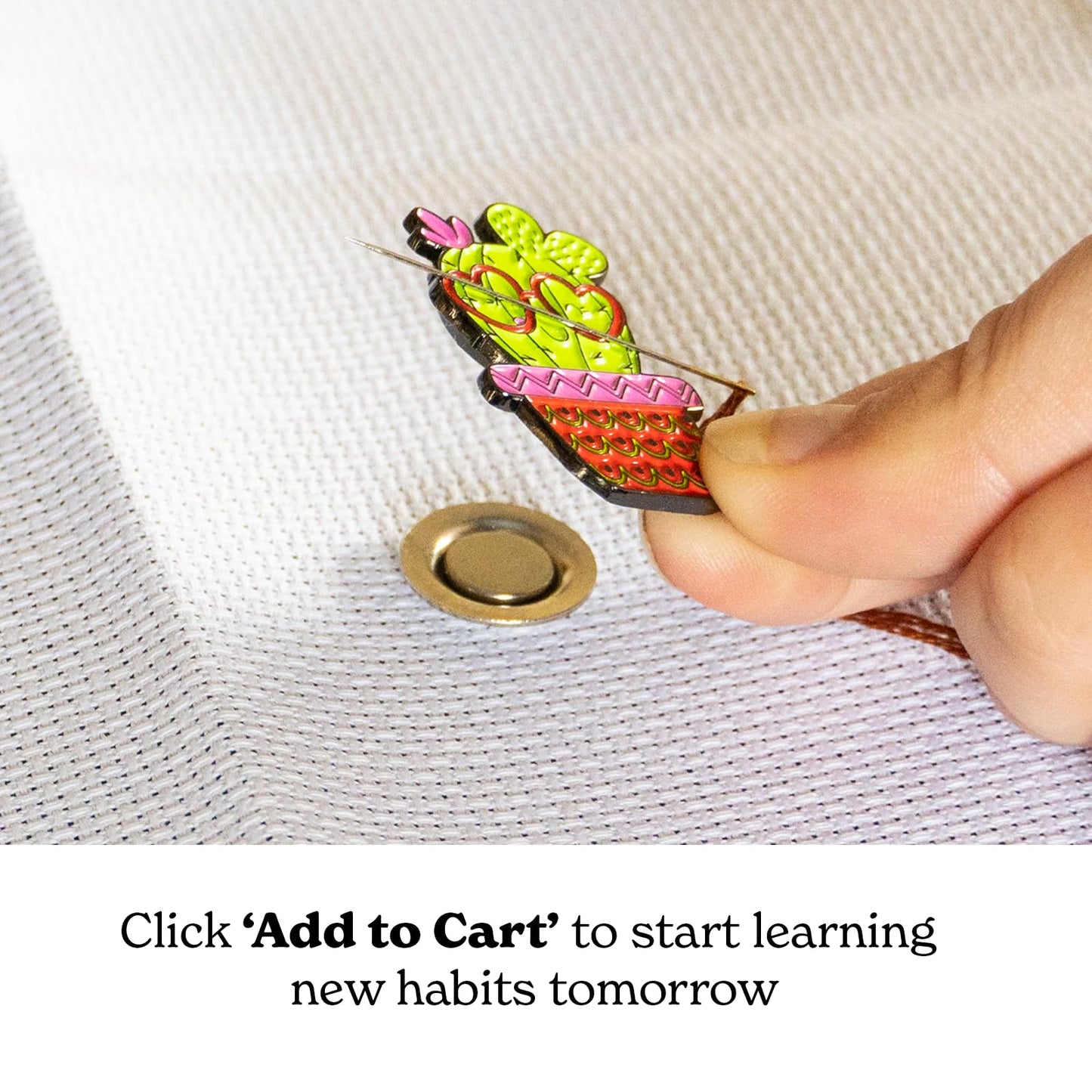 Needle Minder for Cross Stitch: Magnetic Needle Minder for Needlework, Cross Stitch and Embroidery. NeedleMinder Magnets for a Strong Magnetic Needle Keeper. 3X Cross Stitch Needle Minders Magnetic