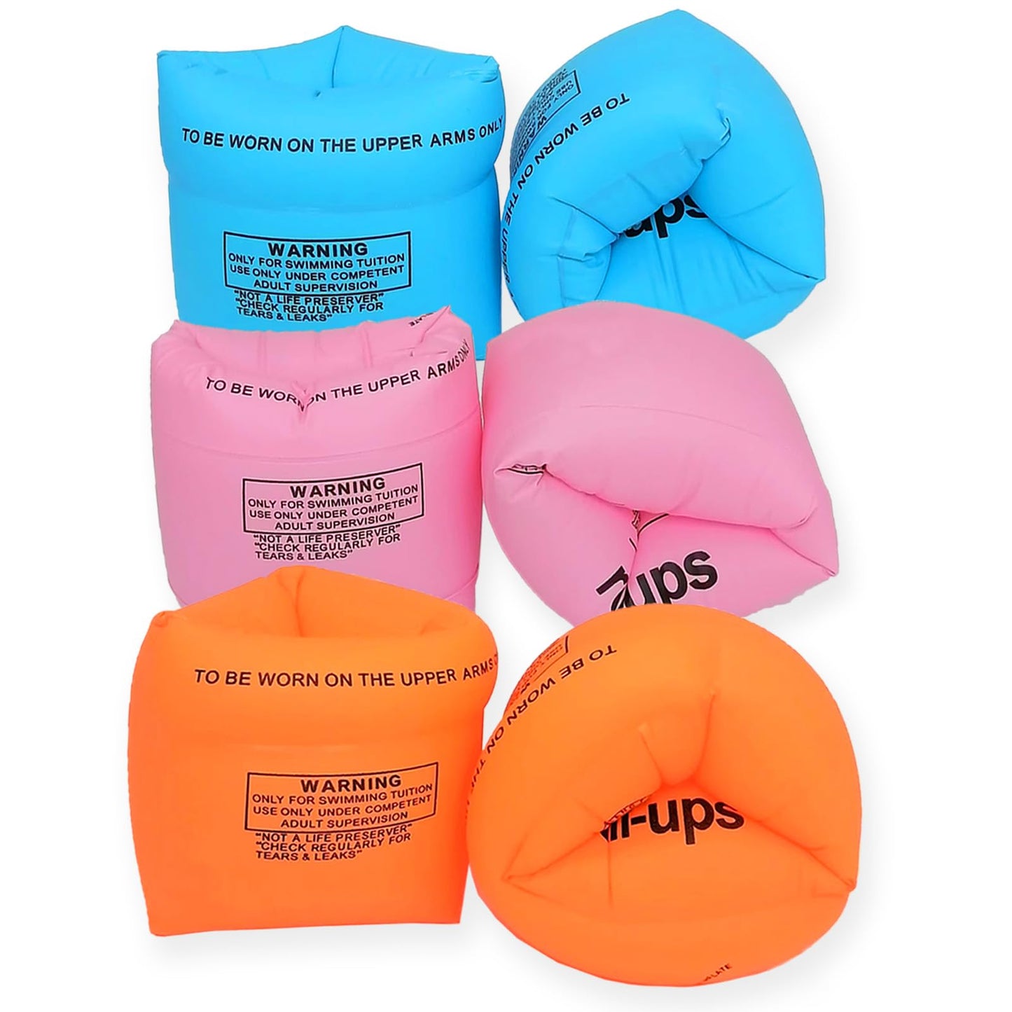 Arm Floaties for Kids and Adults, Pool Floats for Toddlers, Inflatable Water Wings for Beginner Swimmer, Blow up Swimming Arm Swimmies for Children and Adults 30-150LBS(3 Pack)