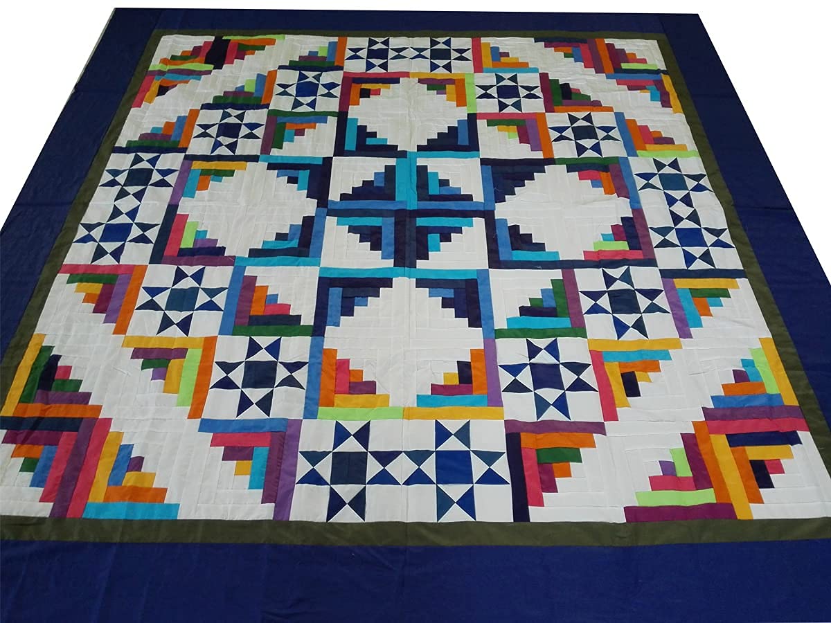 50pcs 8 x 8 inches Multicolor Cotton Fabric Bundle Squares for Quilting Sewing, Precut Fabric Squares for Craft Patchwork