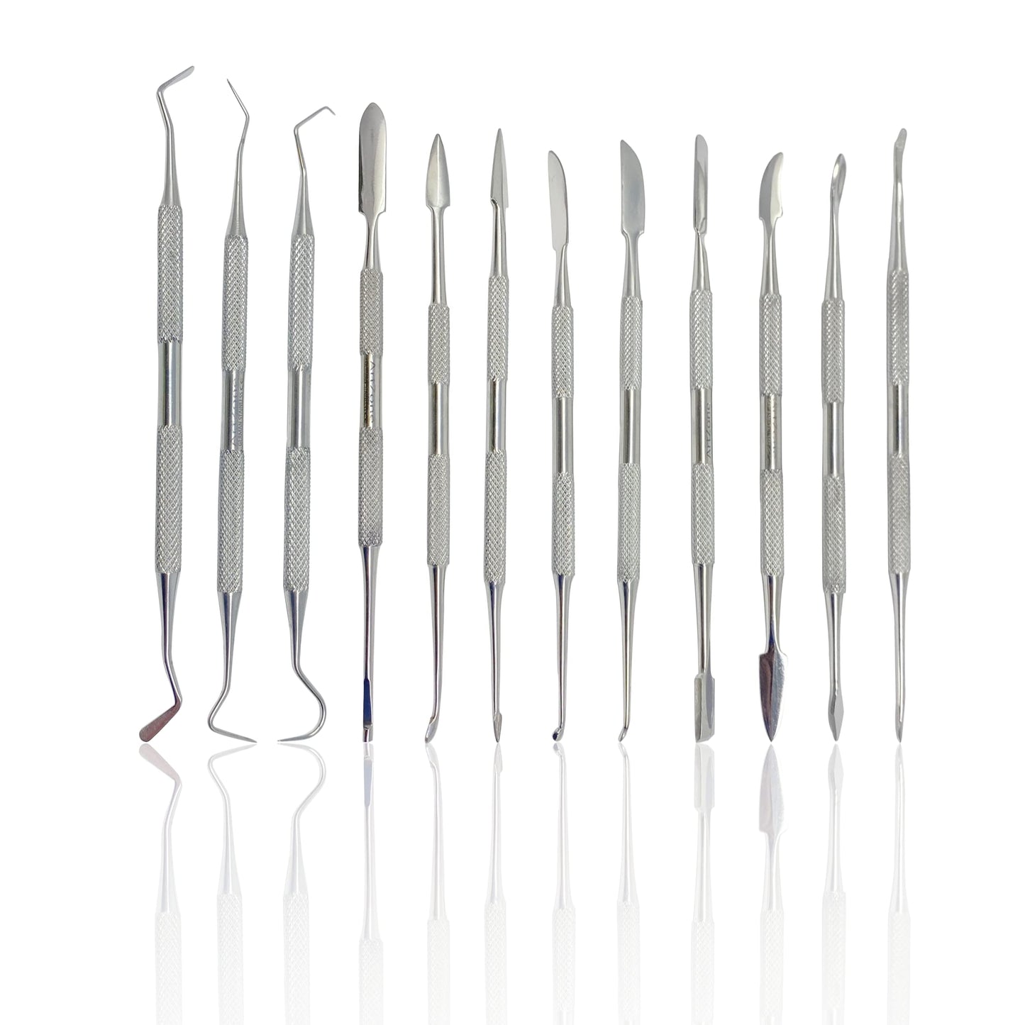 Stainless Steel Spatula Wax & Clay Sculpting Tool Carver Set (12PK)