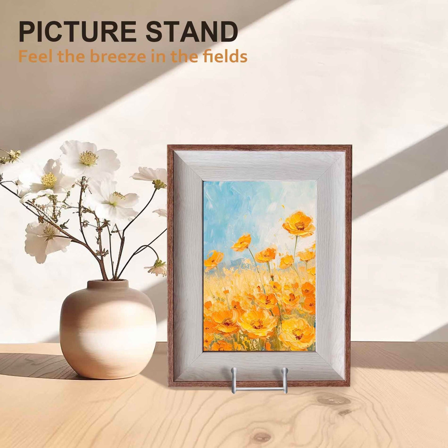 Hoewina Plate Stands for Display, Plate Holder Display Stands, Metal Frame holder stand for Book, Picture, Decorative Plate, Photo and Platter, Tabletop Art (6IN 3PCS-Silver)