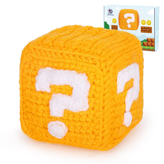 Crochet Kit for Beginners, Amigurumi Crochet Kit for Adults with Step-by-Step Video Tutorials, Learn to Crocheting Starter Kits for Kids, Knitting and Craft Supplies, Super Game Bros Toys(40%+ Yarn)