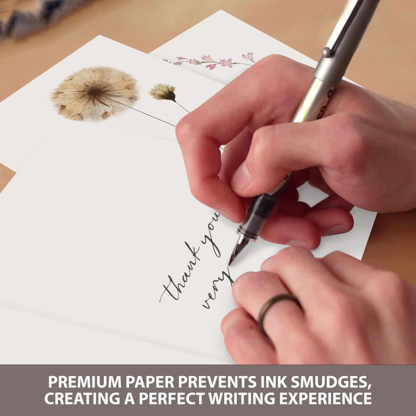 AUDREE 20 Pack Blank Cards and Envelopes 4x6 - Watercolor Single Blank Greeting Cards with Envelopes and Matching Sticker - Blank Note Cards and Envelopes for All Occasions