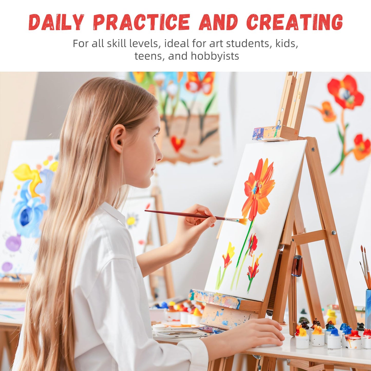 12 Pack 8x10 Canvas Boards for Painting, Blank Canvas Panels Art Painting Supplies - Gesso Primed 100% Cotton for Acrylic Oil Watercolor Tempera Paint