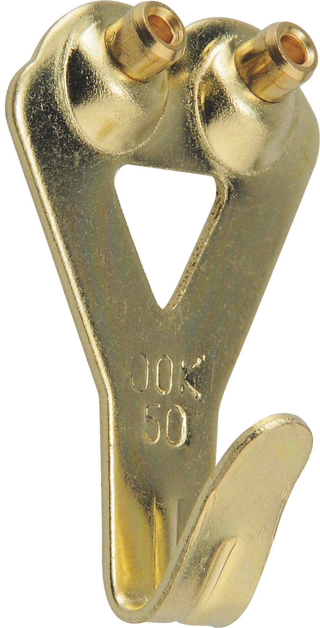 OOK 535862 Picture Hangers, Art Hangers, Kid Safe, Brass, Reusable Picture Hooks, 10-75lb (Value Pack)