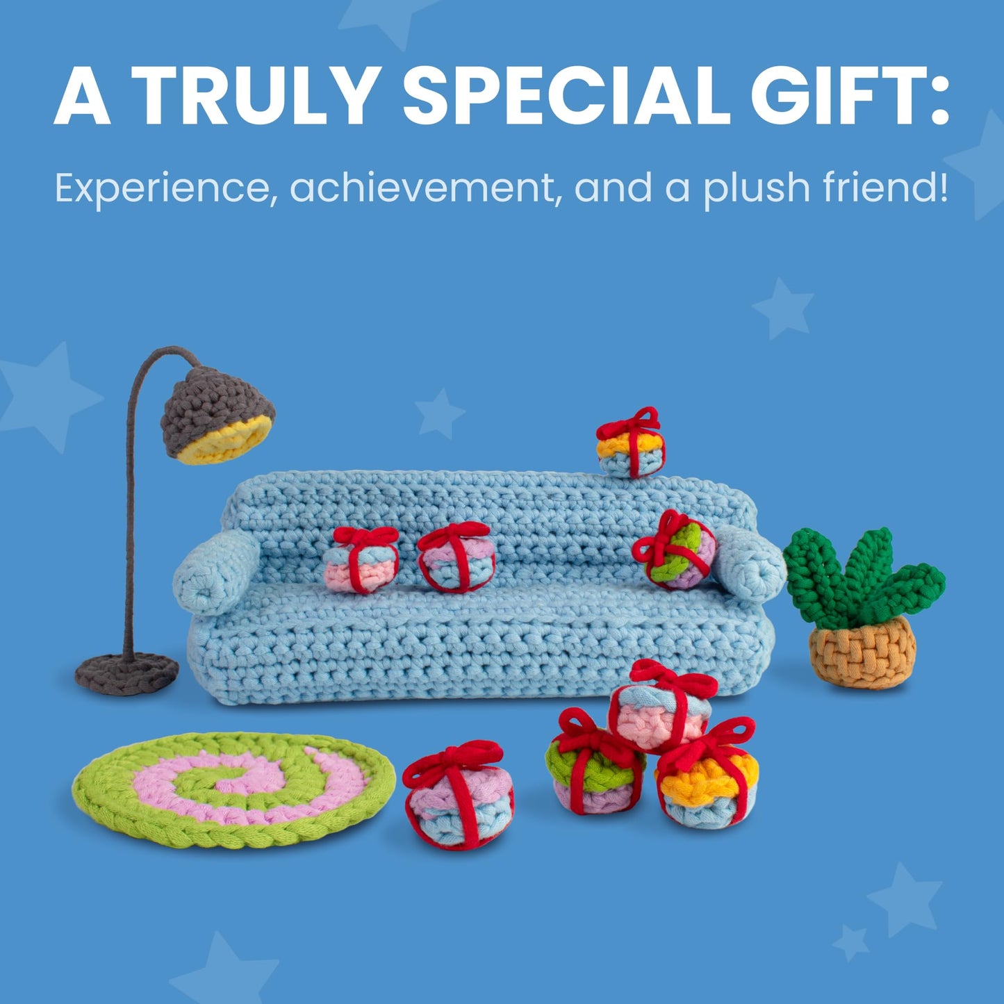 Cookie Box Crochet Kit for Beginners - Learn to Craft Amigurumi Stuffed Animals - Knitting Gift for Kids (13+) and Adults - Beginner-Friendly Yarn - Stitch-by-Stitch Video Tutorial - Oyster Pearl