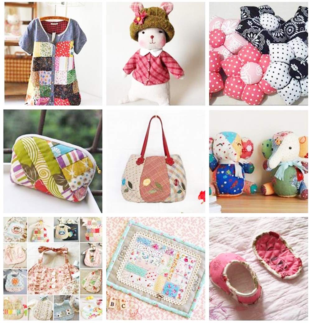 150Pcs 4" x 4" (10cm x 10cm) Cotton Craft Fabric Bundle Squares,Squares Sheets Patchwork,Pre-Cut Quilt Squares,DIY Sewing Quarters Bundle,Quilting Fabric Bundles