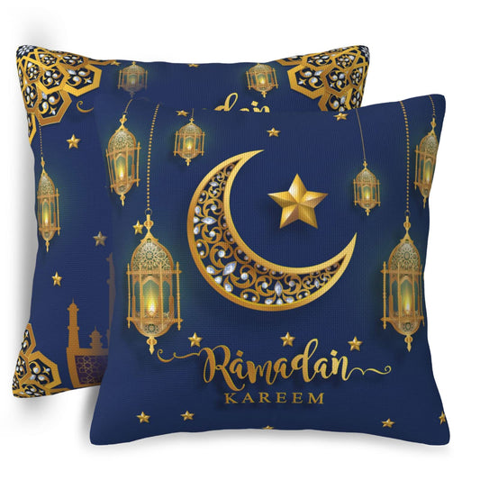 Senheol Set of 2 Ramadan Kareem Throw Pillow Cover 18x18 Inch, Gifts for Couch Pillows, Decoration