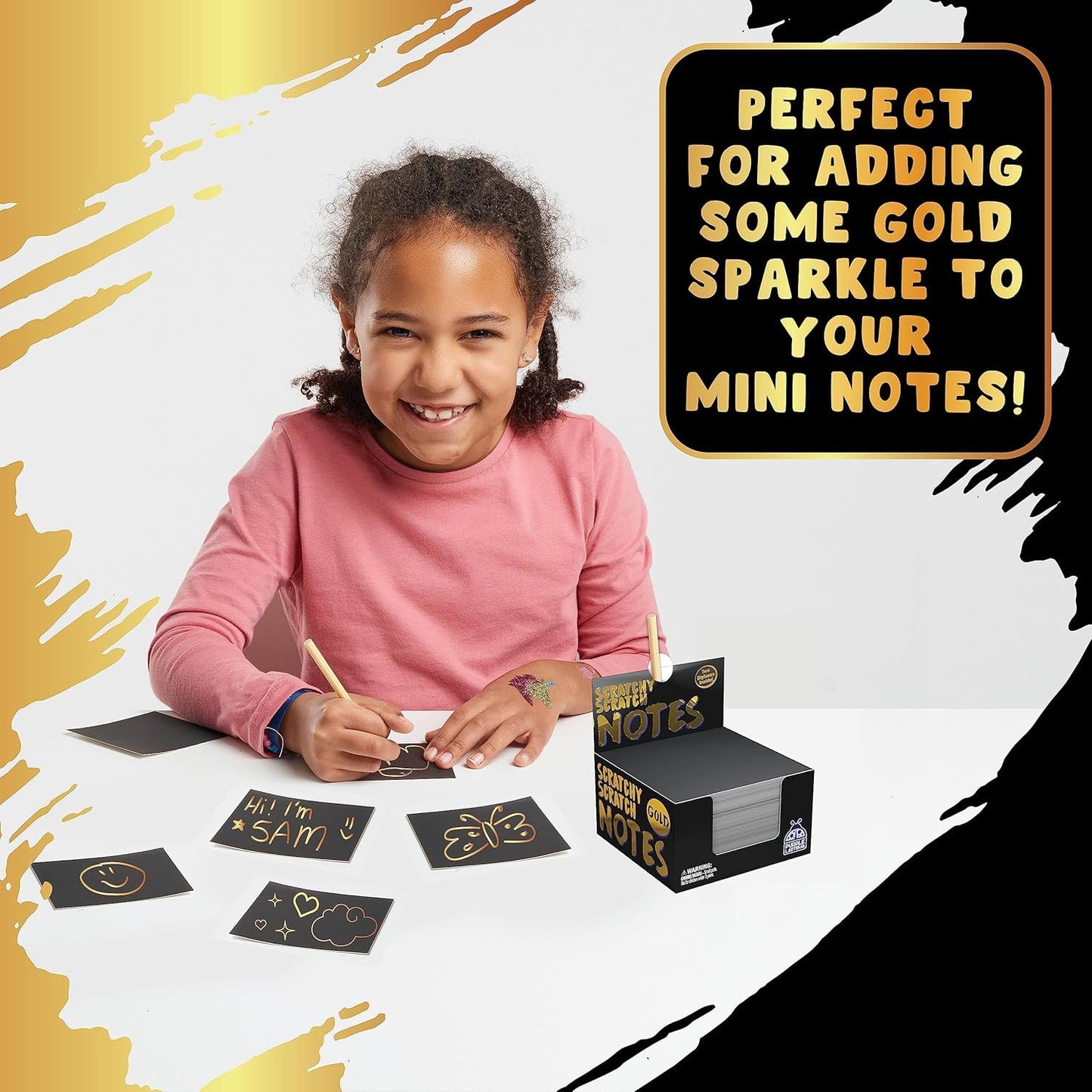 PURPLE LADYBUG Scratch Art for Kids - Crafts for Ages 8-12, Fun Creative Craft Activities for Kids, Teens, Summer, Camping, Travel, Gifts for Girls