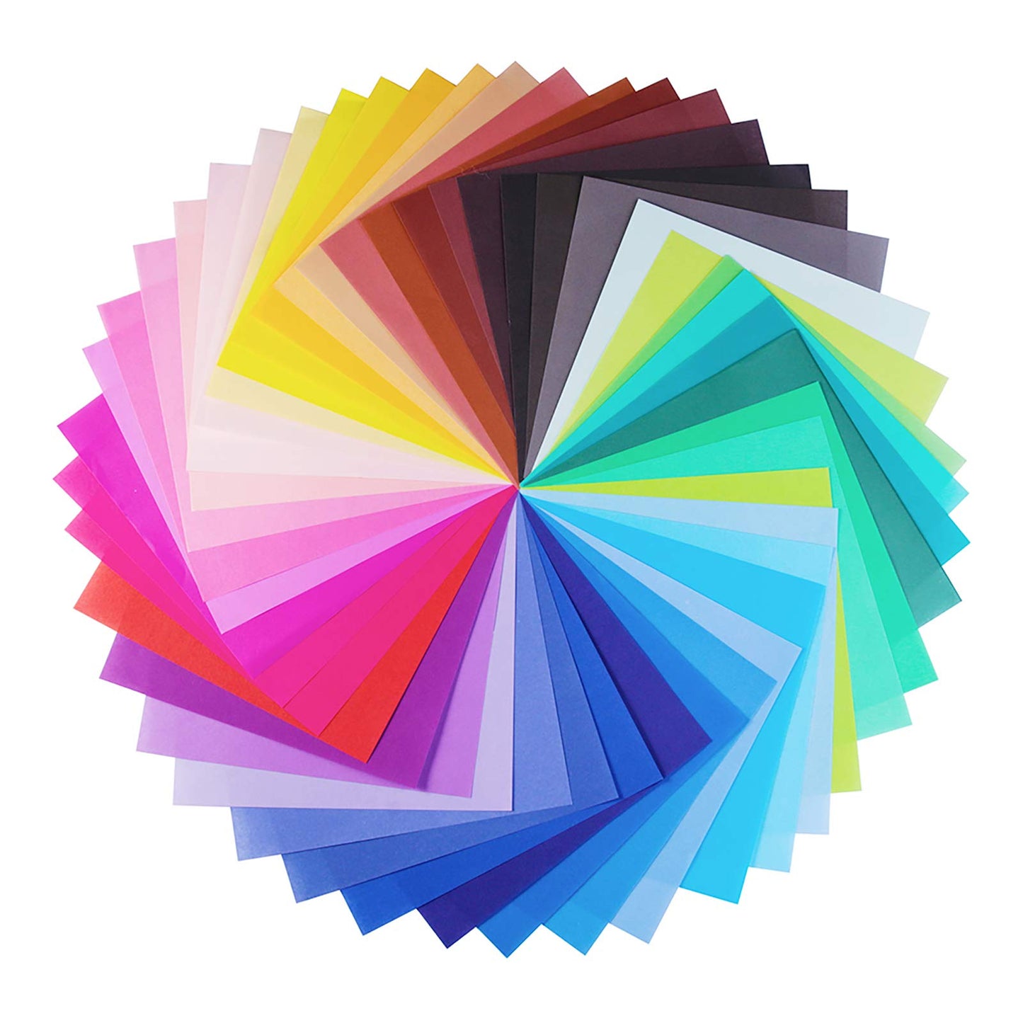 Opret Origami Paper Large, 100 Sheets 20x20cm / 8 inch Large Origami Paper 50 Vivid Colors Single Sided for Arts and Crafts Projects