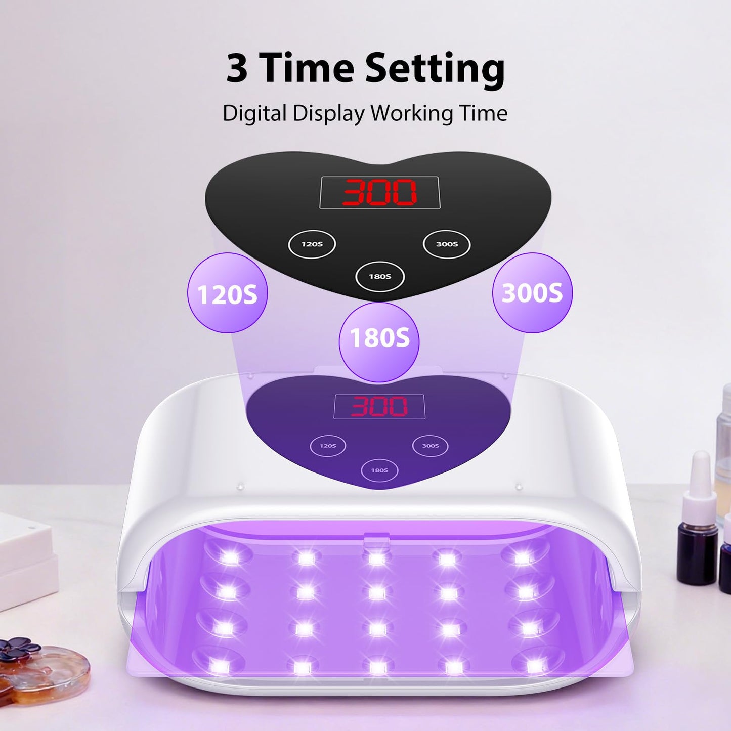 UV Light for Resin Curing - Double Sided UV Resin Light, Fast & Both Side Curing for UV Resin, UV Resin Lamp for Resin Jewelry Making, Resin Molds Curing, DIY Resin Project