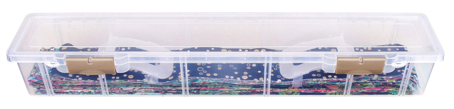 ArtBin 6999AB Fabric Strip Case - Crafts, Quiliting & Sewing Organizer, [1] Plastic Storage Case, Translucent