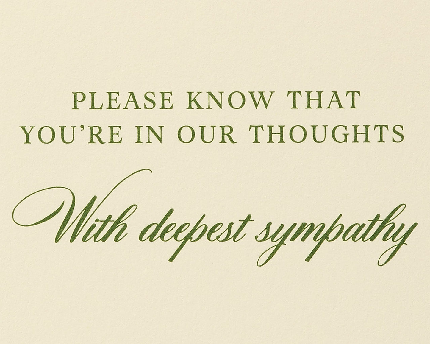 Sympathy Card (You're In Our Thoughts)