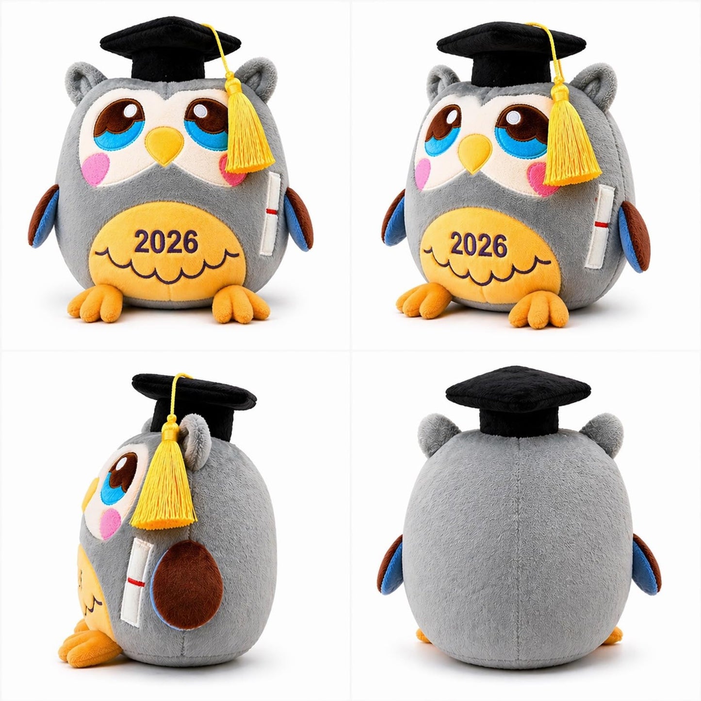 Rdogeia Graduation Stuffed Animal 2026,11.8" Graduation Owl Plush Stuffed,Kindergarten Graduation Gifts for Kids Boys Girls,Class of 2026 Kindergarten Preschool,with Black Cap