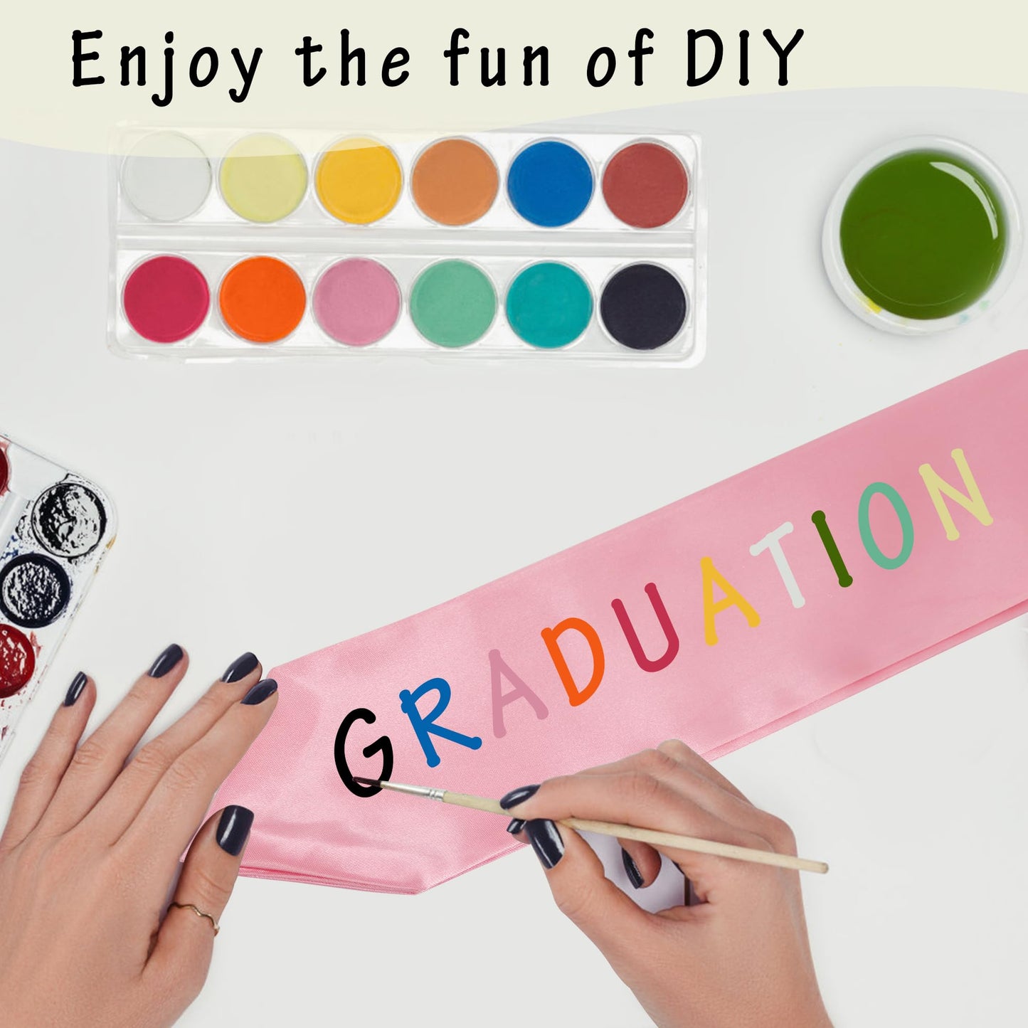 GraduationMall Unisex Adult Plain Graduation Stole 60" Pink