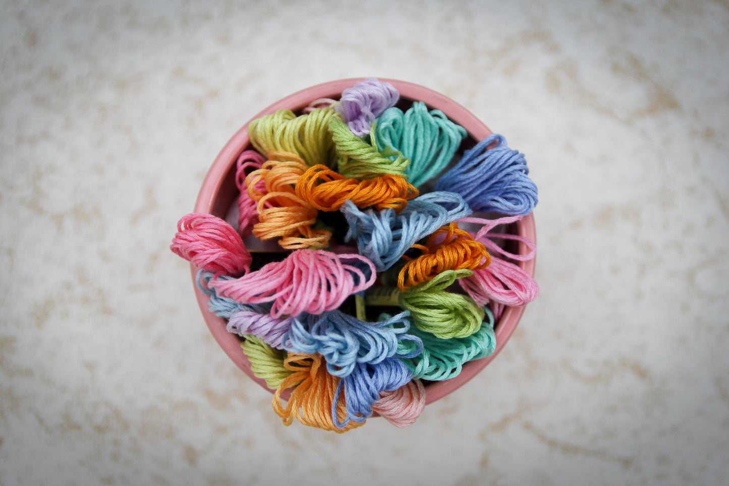 Pack of 12 Popular Colours Premium Embroidery Thread | 100% Egyptian Cotton Premium Skeins | Cross Stitch Embroidery Floss | Oeko TEX Certified| (12, Spring Macaron)