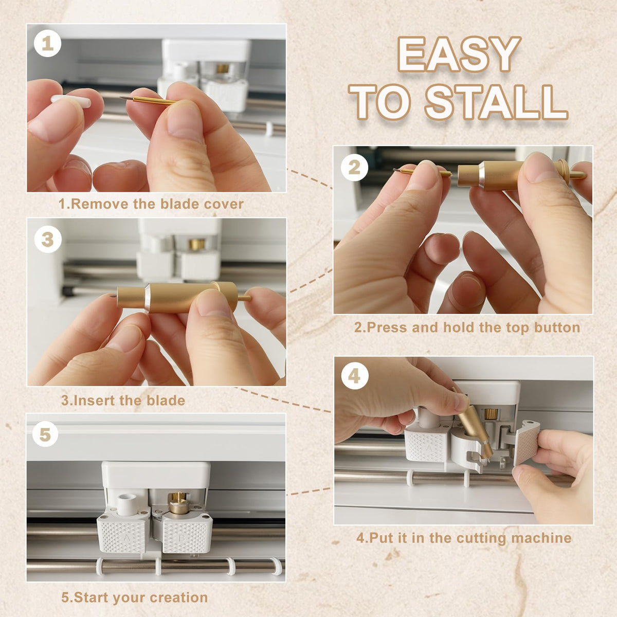 10-Pack Fine Point Blades for Cricut Maker & Explore
