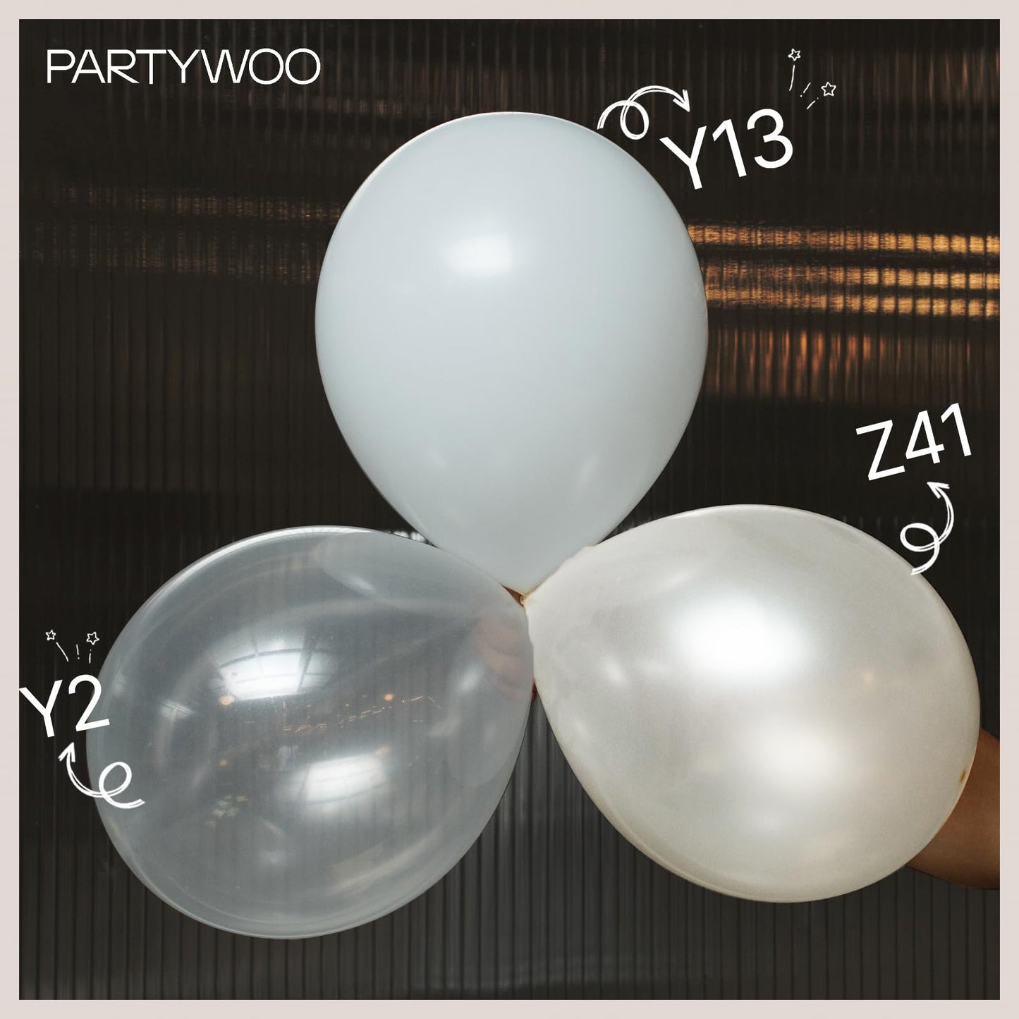 PartyWoo Pearl Beige Balloons 140pcs Different Sizes Pack of 18 12 10 5 Inch Off White Sand Cream Ivory Balloon Arch Kit Garland for Wedding Bridal Baby Shower Birthday Party Decorations White-Z41