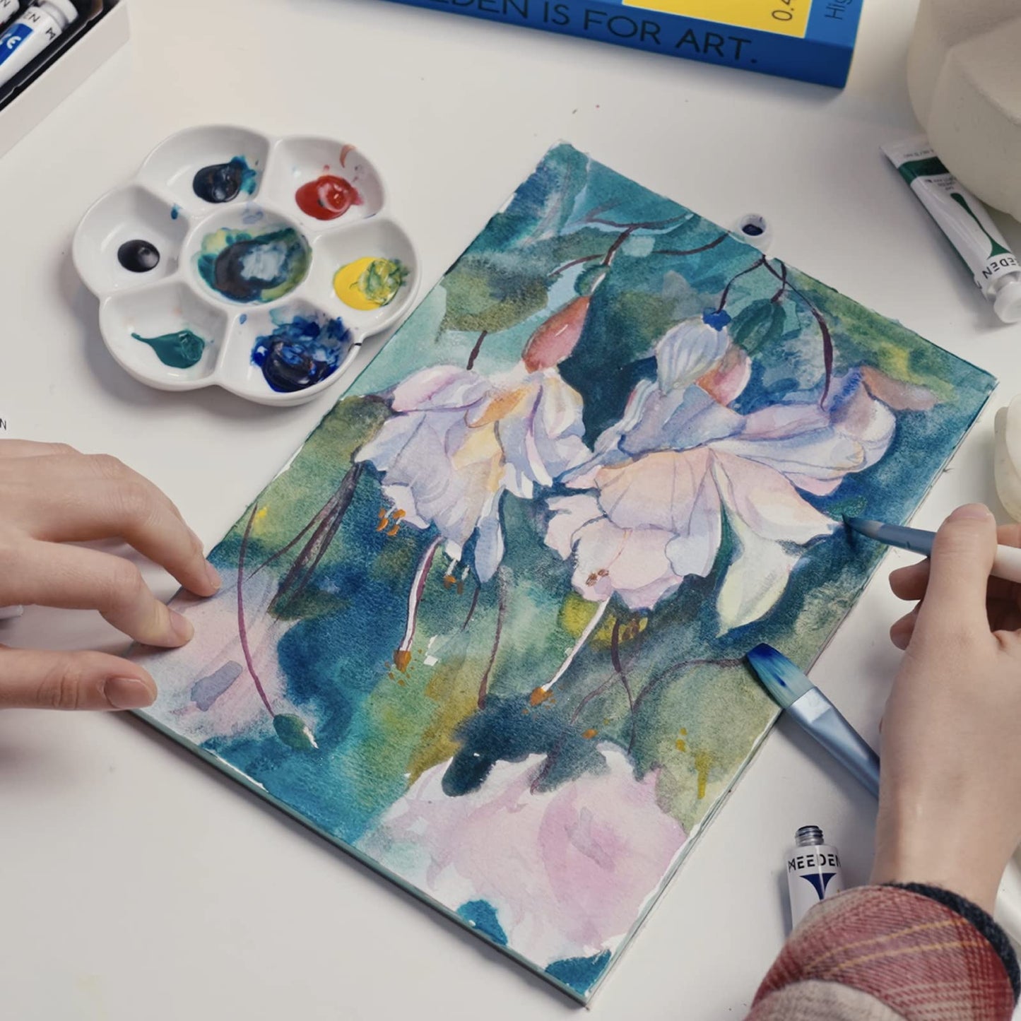 Watercolor Paint Tubes Set - 24 x 12ml/0.4oz Water Color Paints for Students Beginners