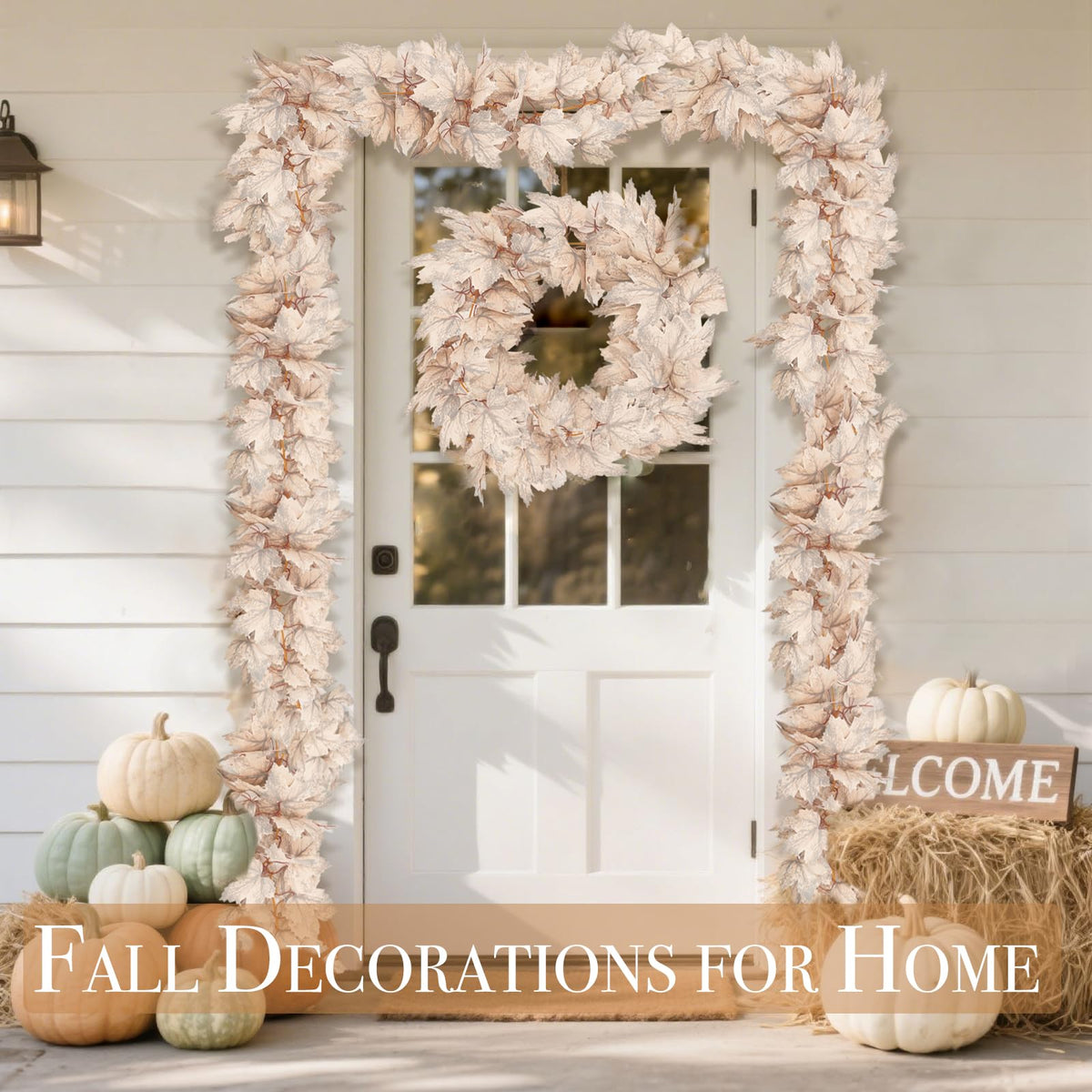2 Pack Fall Maples Leaves Garland 6 FT Artificial Fall Decorations for Home
