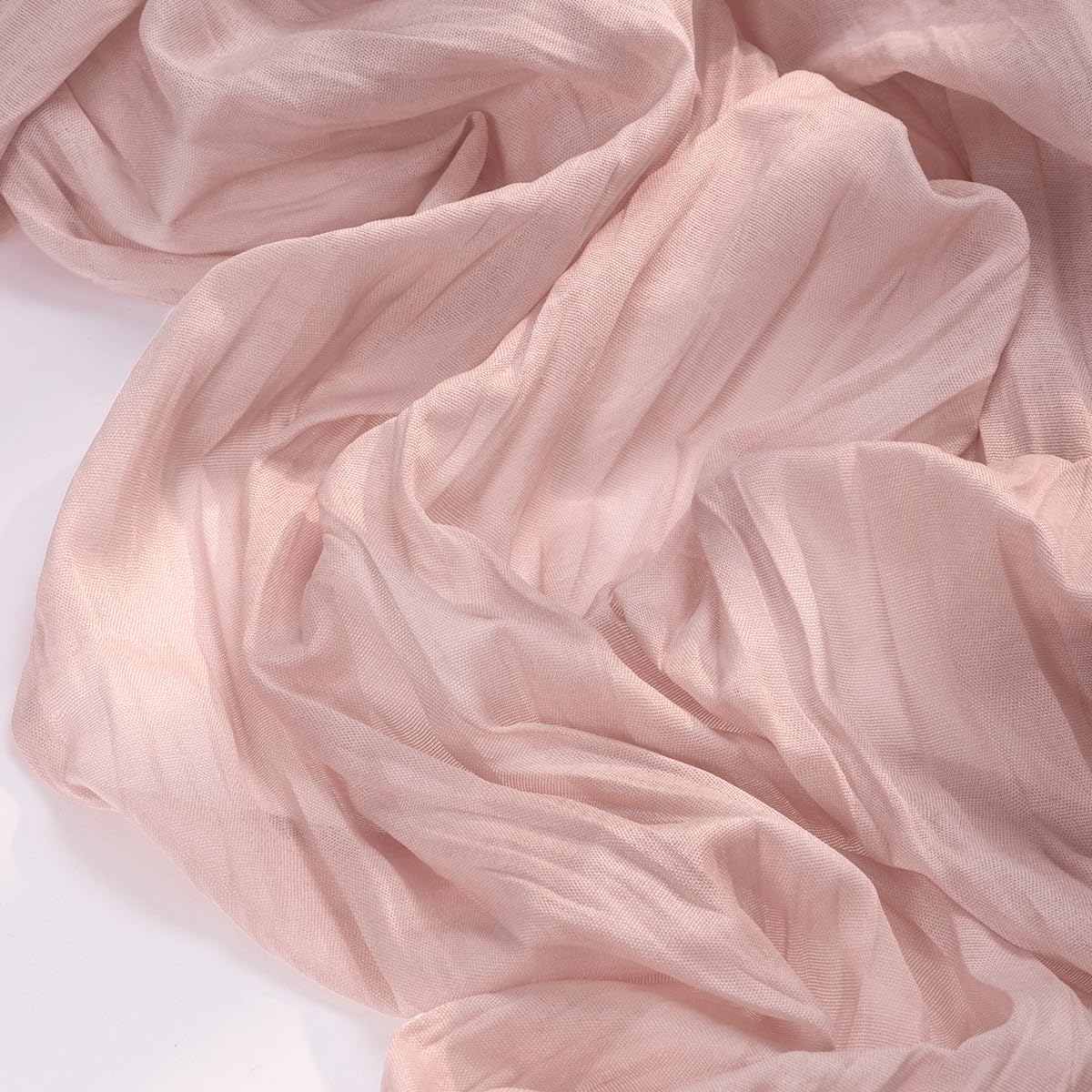 Pink Easter Cheesecloth Table Runner Boho Rustic Gauze Dusty Pink Spring 120 inch 10FT Cheese Cloth Runner for Wedding Party Baby Shower Birthday Home Decor