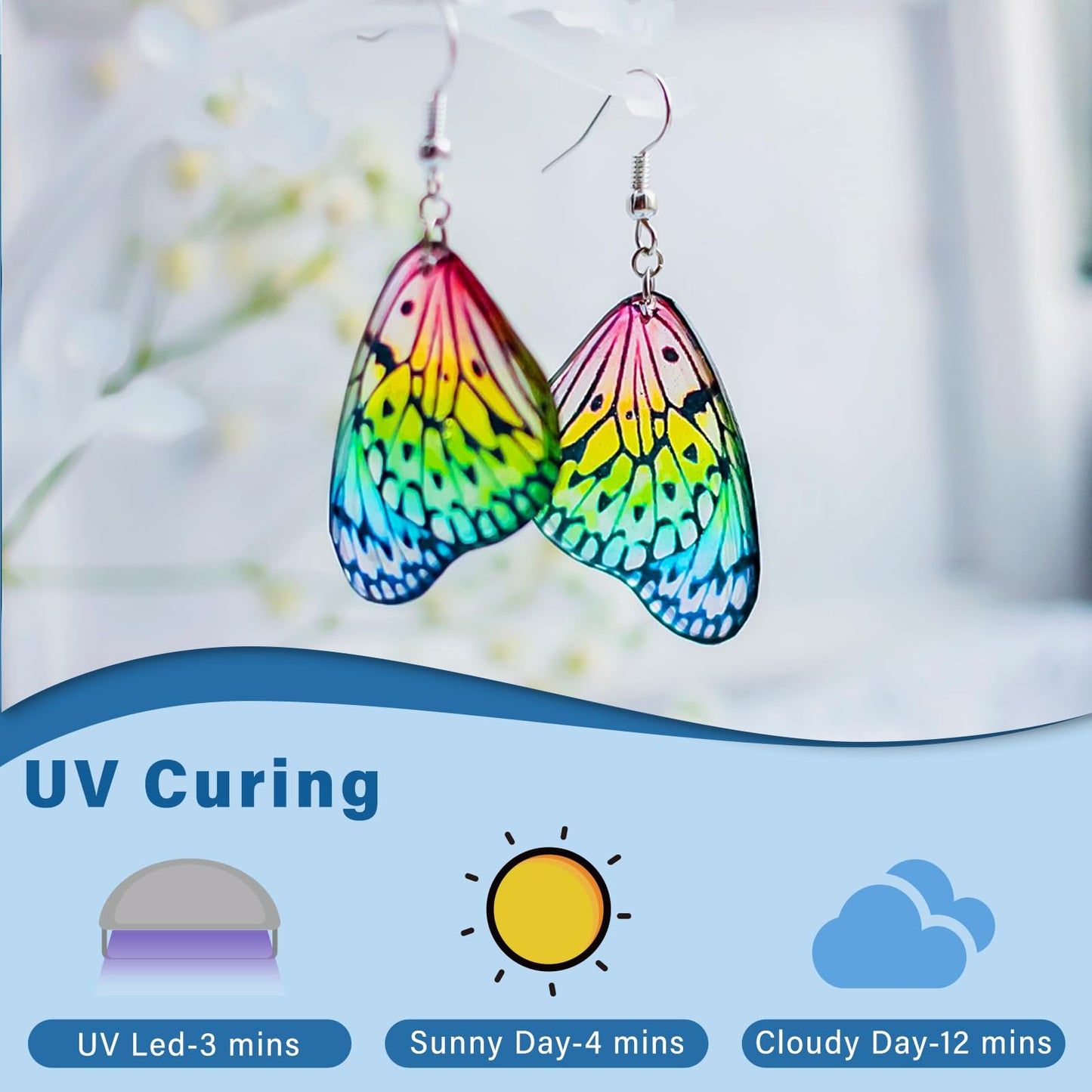 UV Resin 300g, Fast Curing Clear Epoxy Resin Hard Type for Jewelry Making, Craft, DIY
