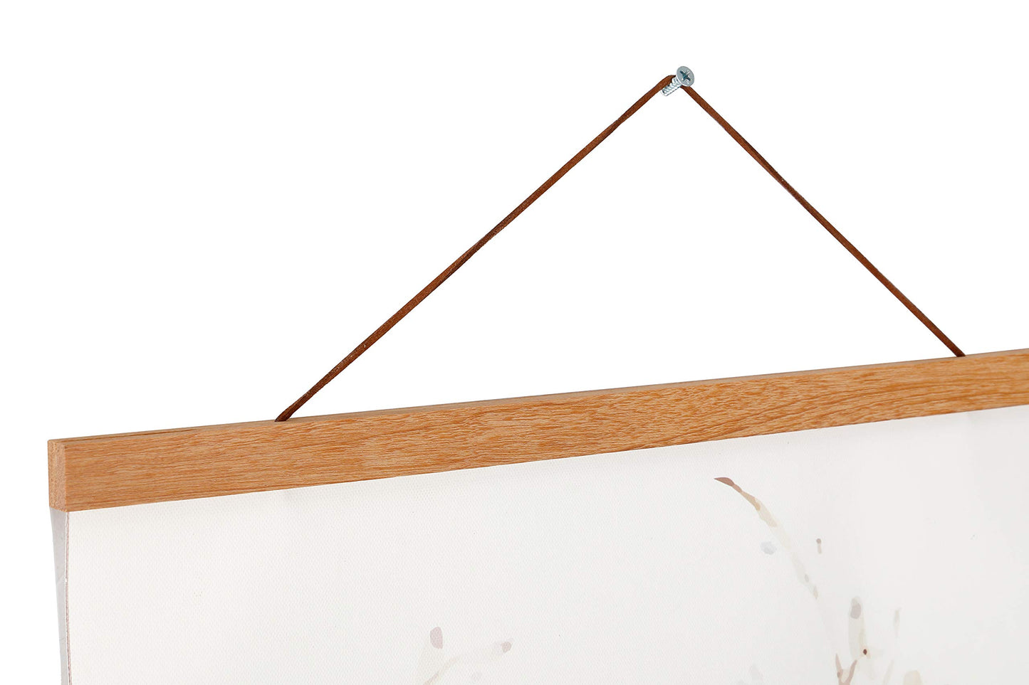 Magnetic Poster Hanger Frame, Light Wood Wooden Magnet Canvas Artwork Print Poster Hangers for 10x14 10x16 10x20 Frames Hanging Kit (Teak Wood, 10")