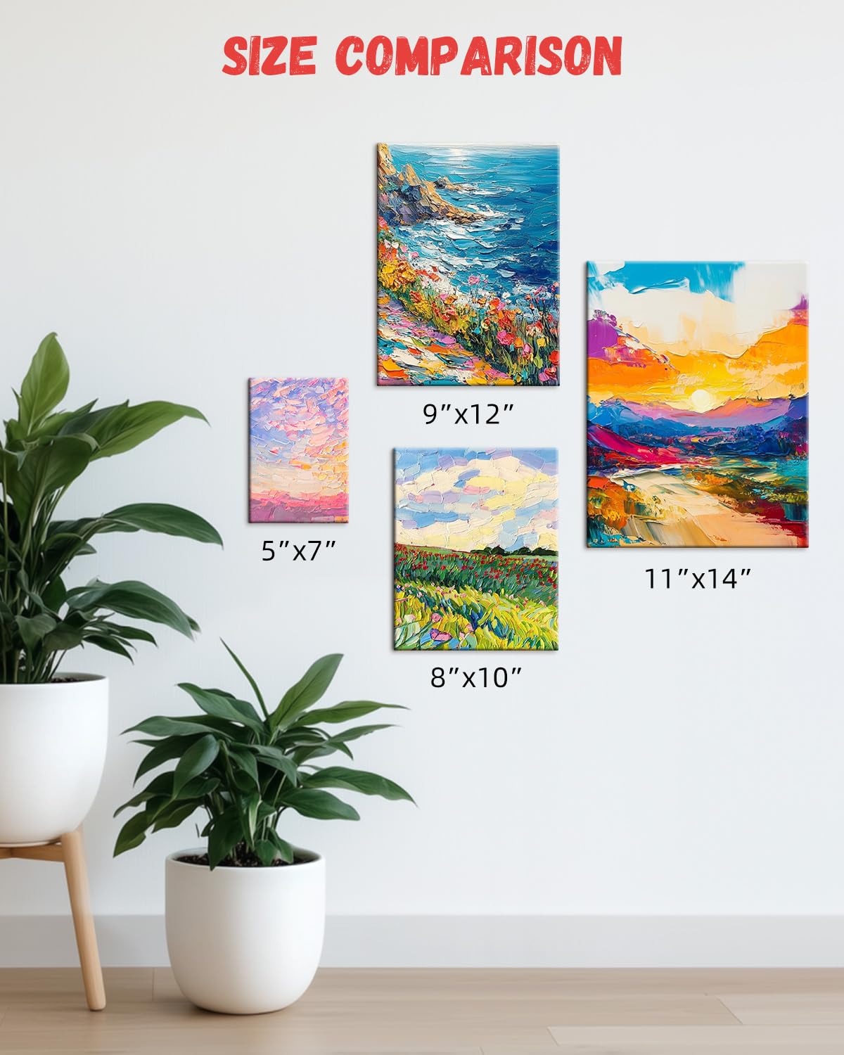 12 Pack 8x10 Canvas Boards for Painting, Blank Canvas Panels Art Painting Supplies - Gesso Primed 100% Cotton for Acrylic Oil Watercolor Tempera Paint