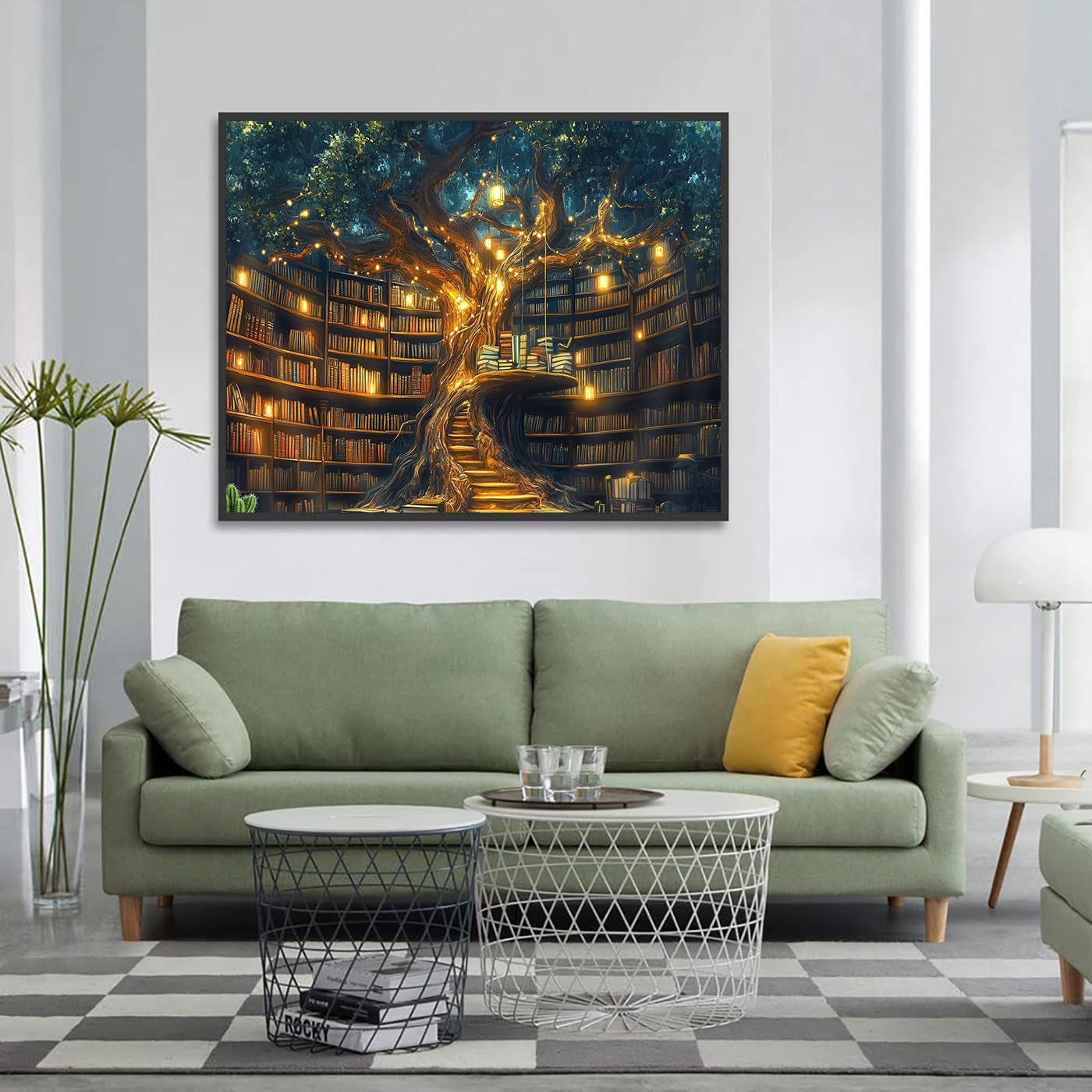 ARPADAMO Diamond Art Kits for Adults,5D Tree of Life Diamond Painting DIY Book Diamond Art Diamond Painting Kits for Adult,Round Full Drill Diamonds, Diamond Art Kits for Home Decor-12x16inch