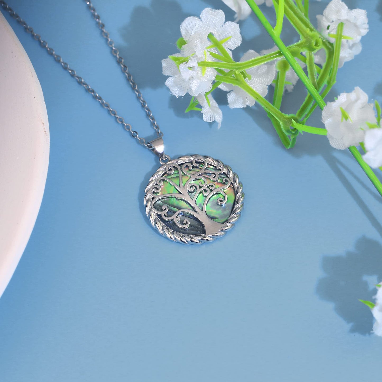 SmileBelle Mom Necklace as Mothers Day Gifts from Daughter Son, Mom Jewelry as Birthday Gifts for Mother, Mother Necklaces as Unique Sentimental Jewelry Gifts for Mommy