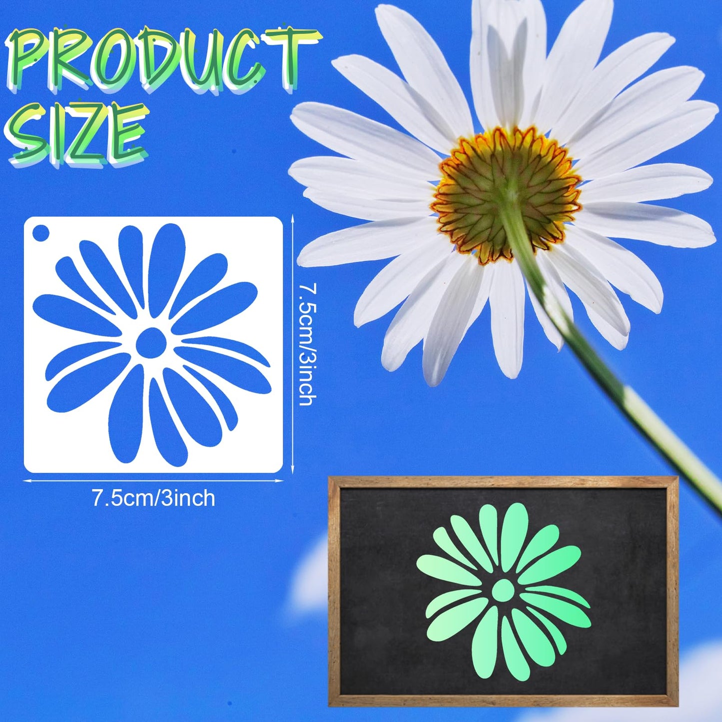 36 Pcs 3 Inch Flower Stencils, Small Stencils for Crafts, Reusable Paint Template for Wall, Butterfly & Bird Stencil for Painting Home Decor Art Projects