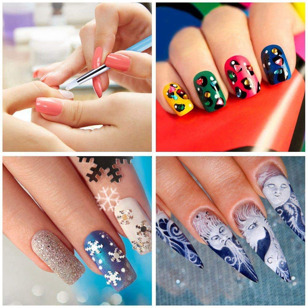 Silicone Clay Sculpting Tool - 10Pcs Modeling Dotting Tool for Pottery Craft, Rock, Nail, Blending, Drawing