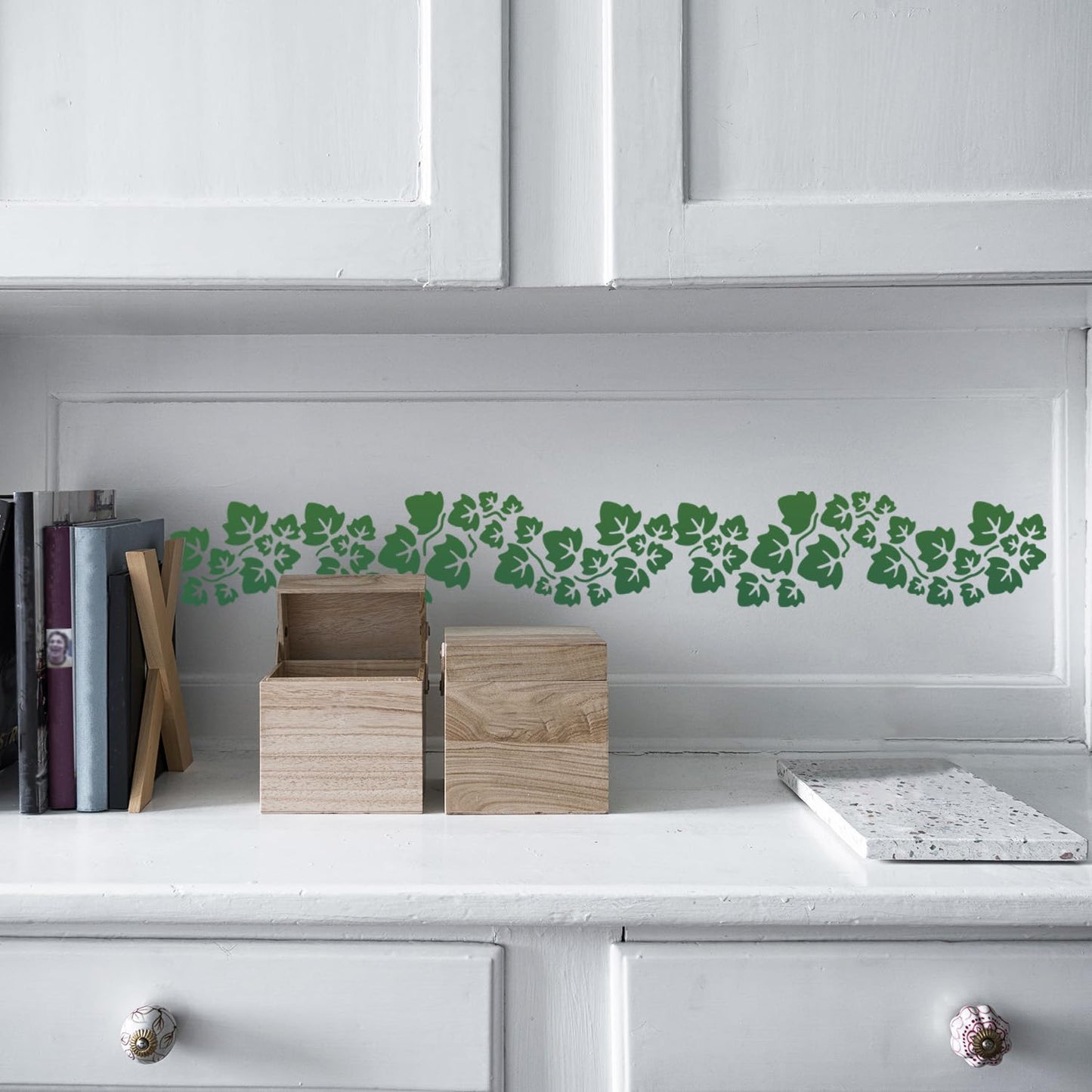 Leaf Stencils Vine Stencil Leaves Floral Stencils Reusable DIY Crafts Drawing Templates for Painting on Wood Wall Canvas Furniture