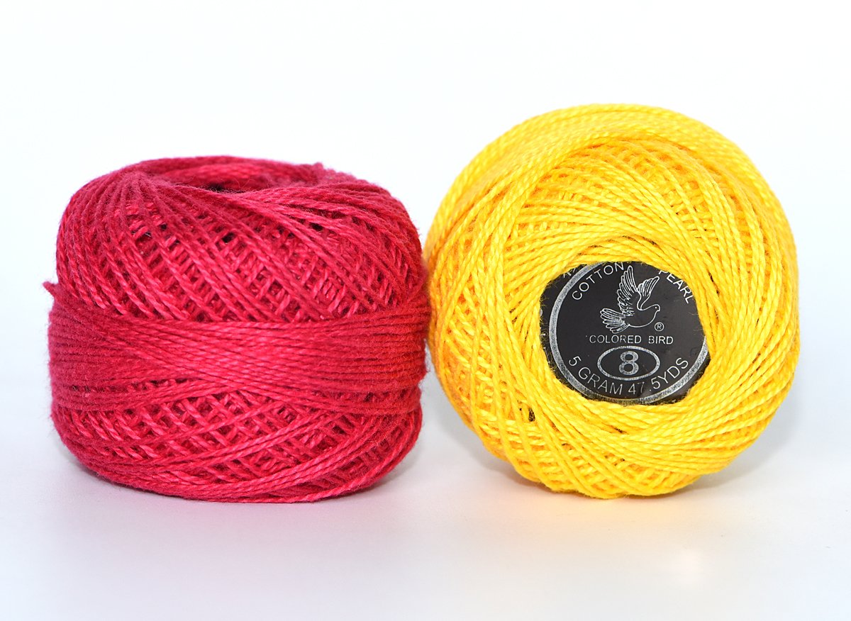 48 Crochet Thread Set Balls 100% Long-Staple Cotton Rainbow Colors of Size 8 Threadand Free 30 Golden Needles 48 Balls for Crochet Hardanger Cross Stitch Needlepoint Hand Embroidery