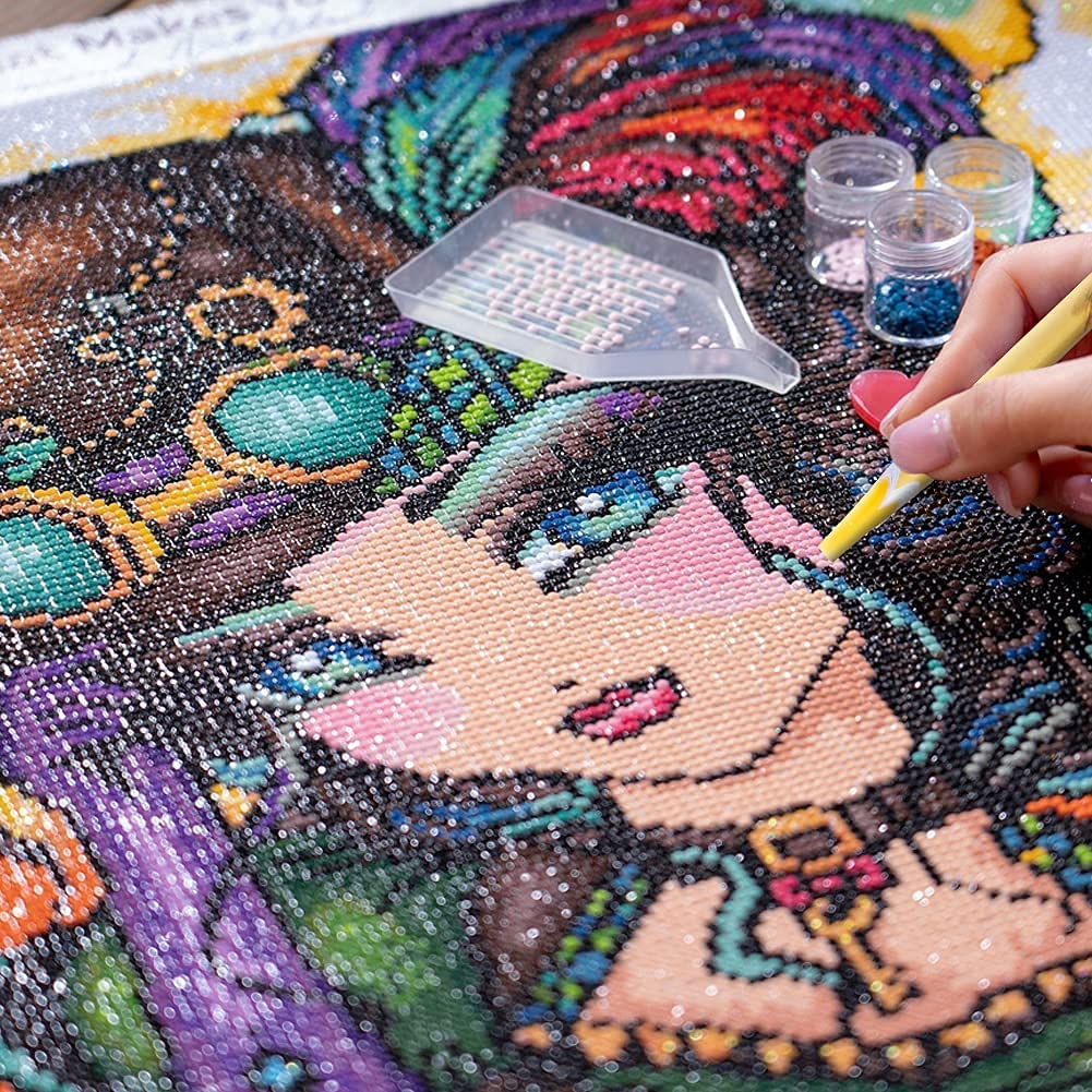 GA&EN Self Adhesive Resin Rhinestones Picker Pencil Nail Art Gem Crystal Pick up Tool Rhinestone Pickup Pen Long 10Pcs