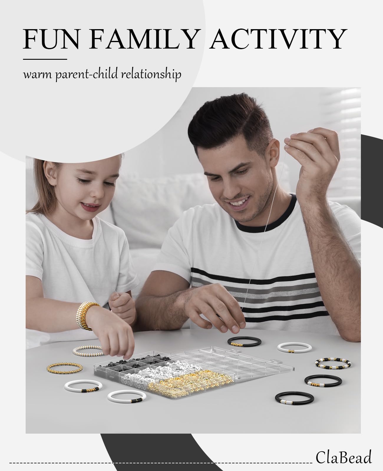 Bracelet Making Kit for Boys 3200Pcs, Clay Beads Bracelet Kit with Gold Beads and Gold Flower, Swift Friendship Beads Bracelet Kit for Bracelets Making