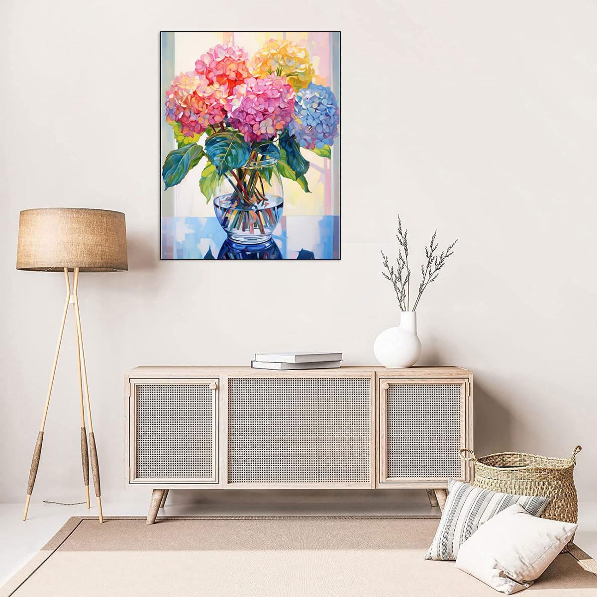 Flower Stamped Cross Stitch Kits - Colorful Flower Counted Cross Stitch Kits for Beginners Adults Needlepoint Cross-Stitch Patterns Dimensions Needlecrafts Embroidery Kits Arts and Crafts