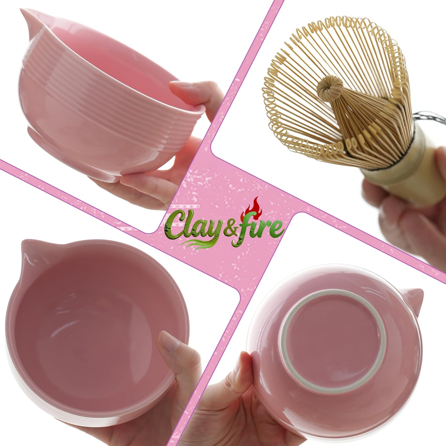 Matcha Whisk Set, 9 pcs Ceramic Matcha Set, Gifts for Women,Matcha Bowl with Spout and Whisk, Matcha Kit for Matcha Lovers, Ideal Gift Christmas, Birthday, Anniversary