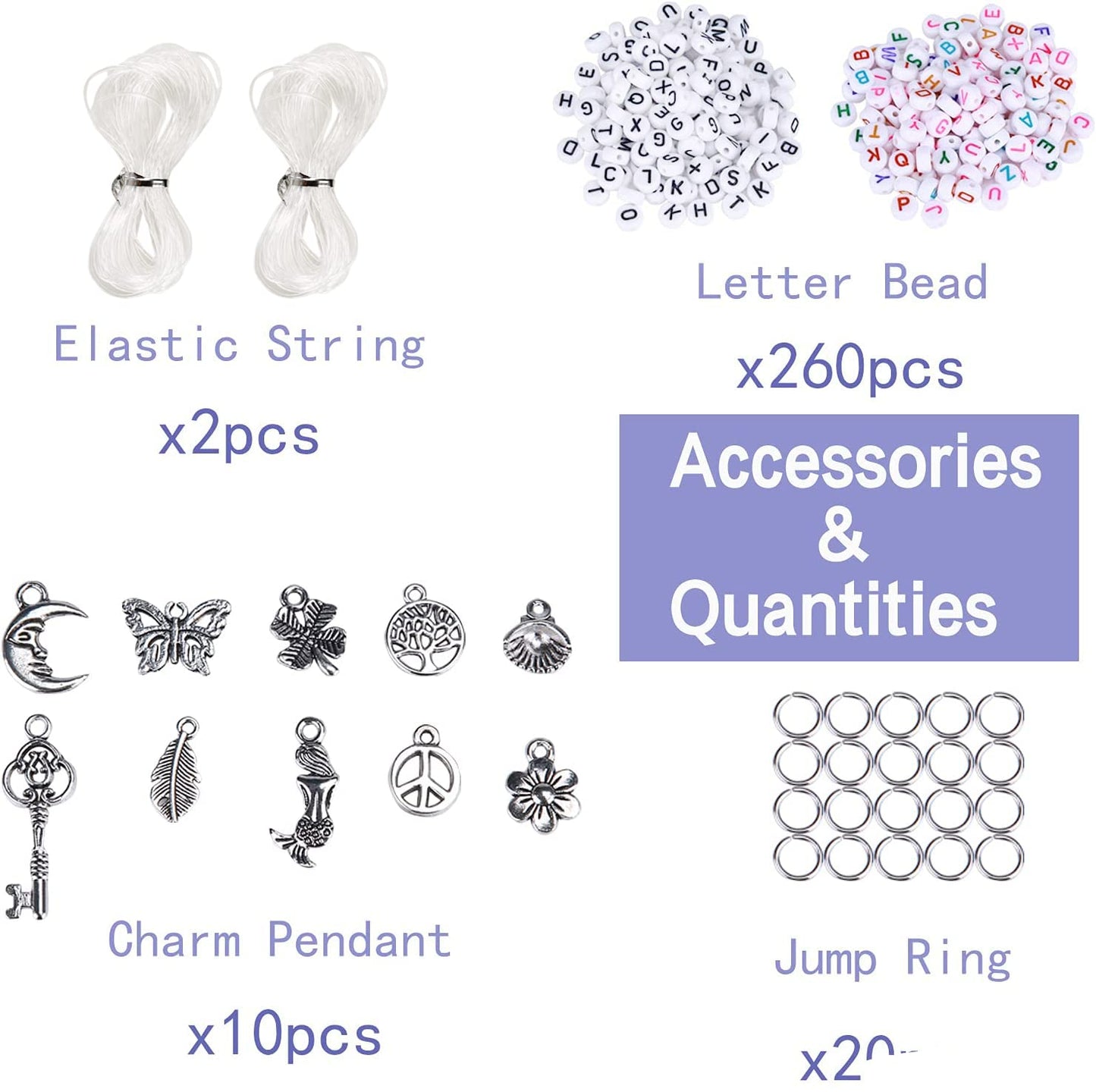 3MM Bracelet Beads Kit for Bracelets Making, 35000pcs Seed Beads Small Glass Beads 8/0 Rainbow Beads Set with Letter Beads Elastic String Charms for Crafts (48 Colors)