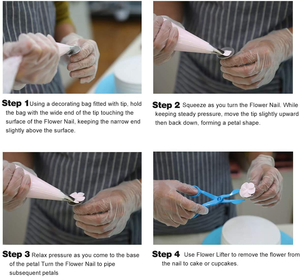 Cake Decorating Tips and Icing Piping Tips Coupler With 48pcs Piping Tips Instructions