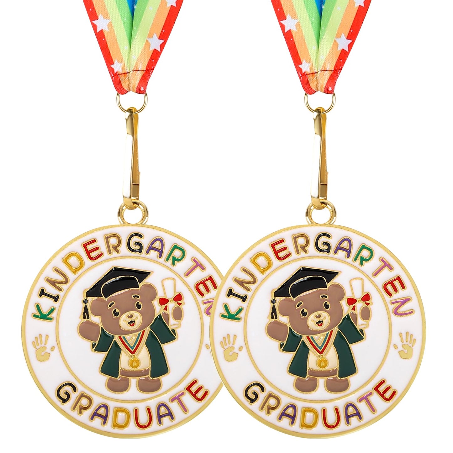 Kindergarten Graduation Medal for Kids Preschool Pre-k Graduation Award Medals with Neck Ribbon for School Student Graduation Party Gifts Favors(Metal, 2 Inch)