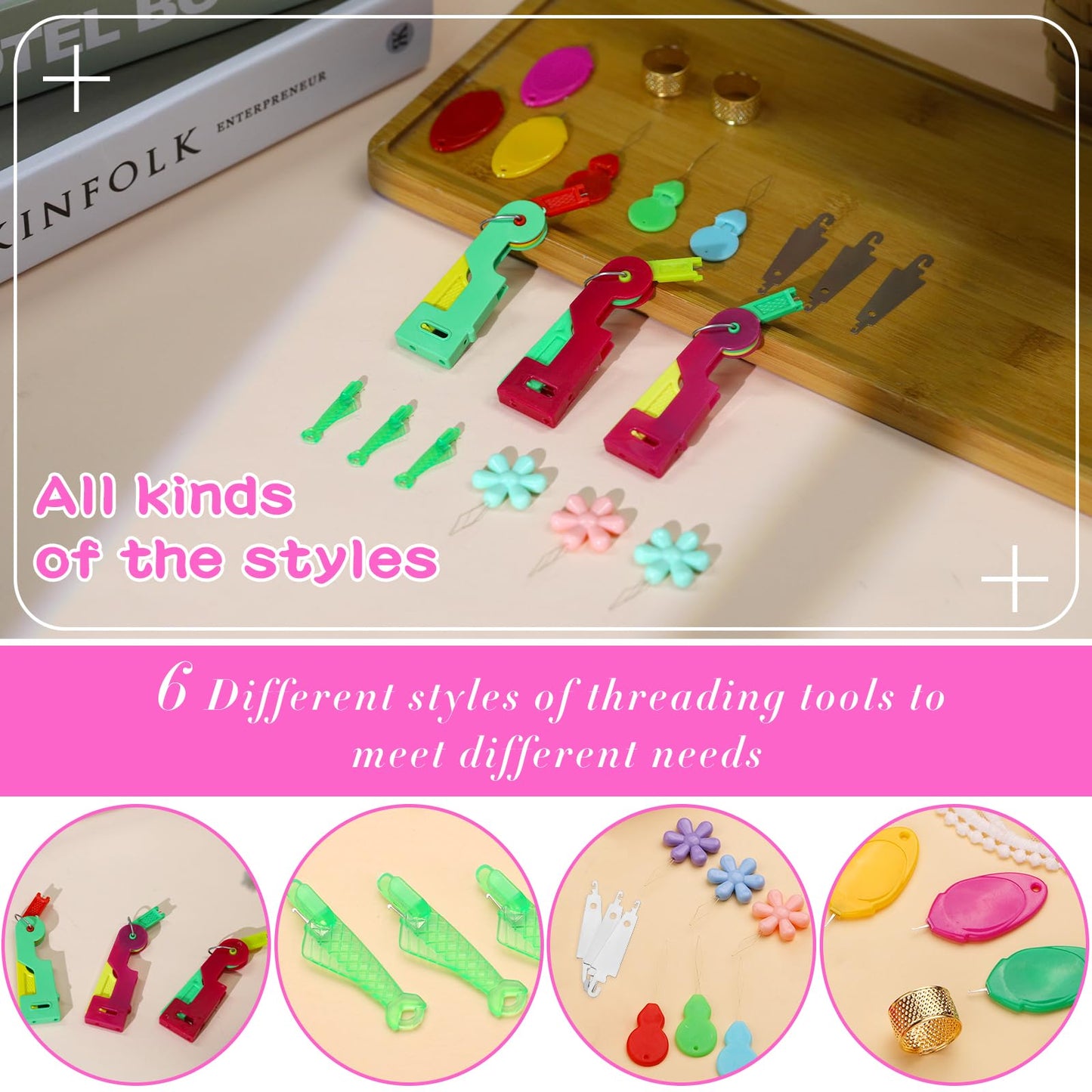 Needle Threaders for Hand Sewing Embroidery Needle Threader Tool 20pcs for Hand Sewing, Sewing Machine, DIY Craft Project