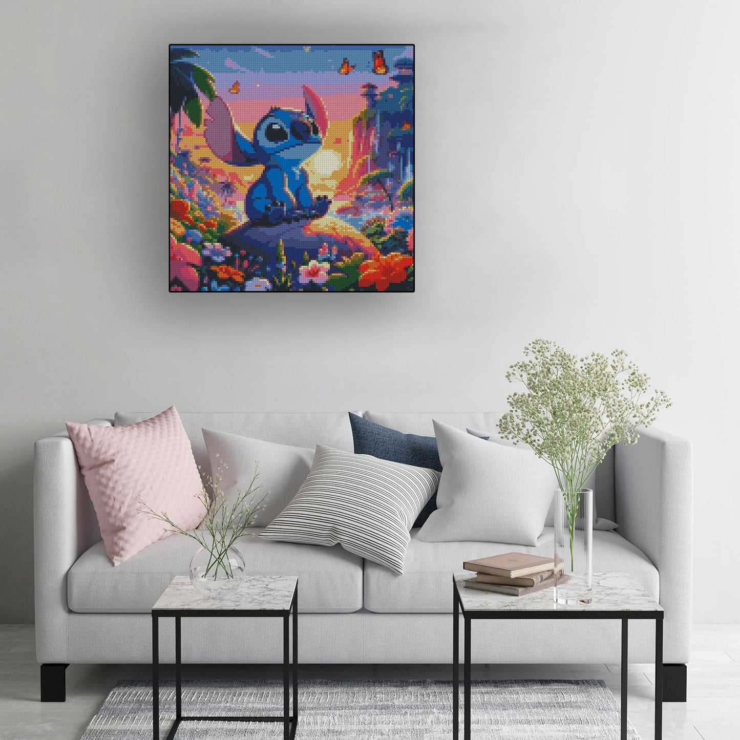 Stamped Cross Stitch Kits - Needlepoint Counted Cross Stitch Kits for Beginner Adults Printed Dimensions Cartoon Pattern Stitch Embroidery Kit Arts and Crafts (11CT Without Frame)